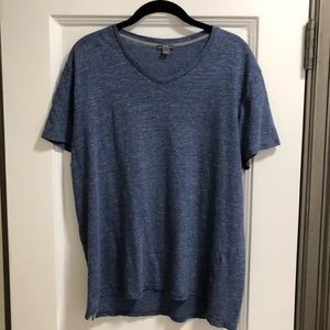 Men’s Vince Linen v-neck tee short sleeve